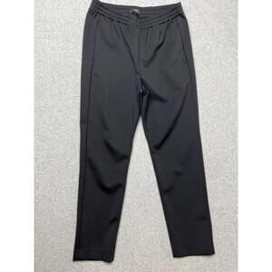 Theory Pull On Elastic Waist Stretch Pants Womens Size 4 Minimalist Simple Black